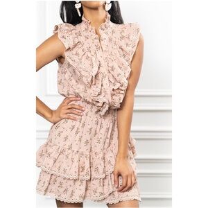 The Shirt Rochelle Behrens Ruffle Mini Dress Size XS